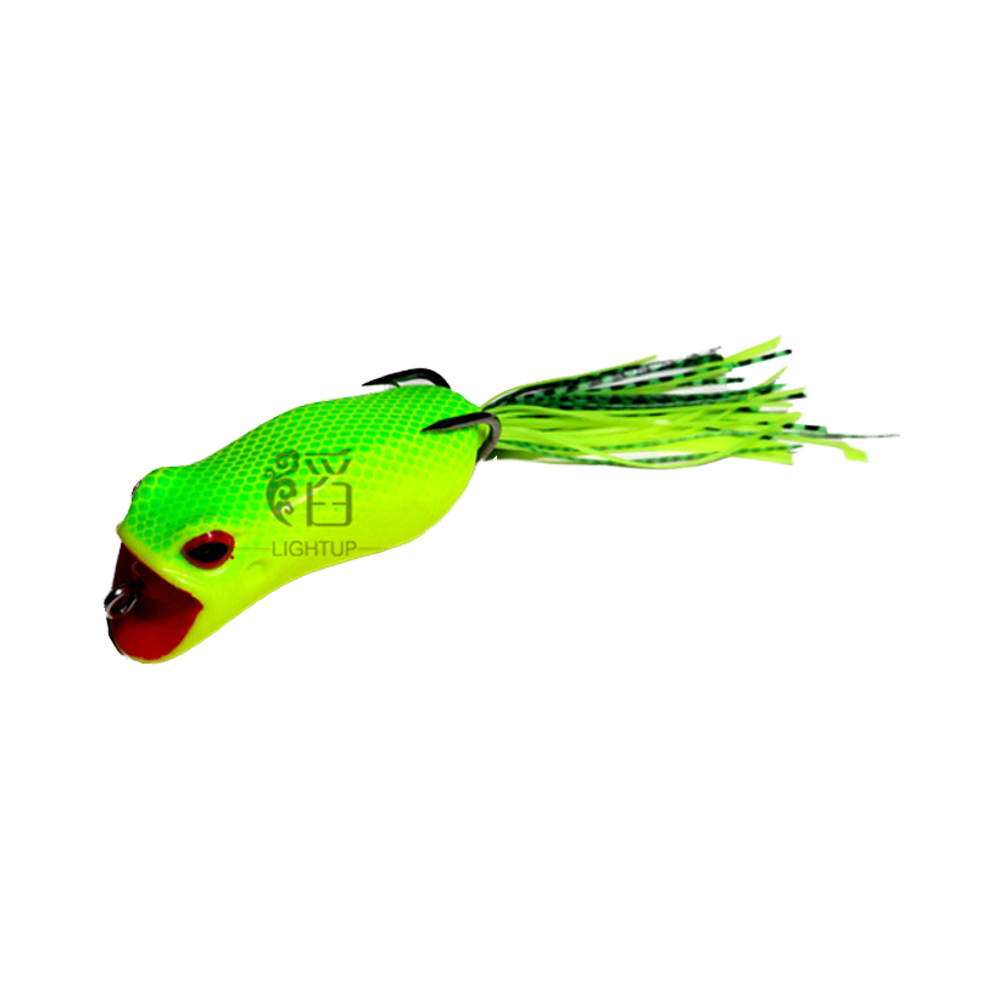 High Quality Bass Snakehead Frog Fishing Lure Artificial Soft Bait Hollow Body River & Lake with Double Hook – Popper – view 4