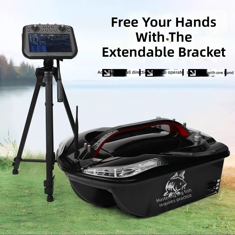 CHEERY Years High-end Fei Lang Four-in-one Remote Control European Carp Fishing Bait Boat GPS 5KG Load Capacity Black – Fishing Accessory – view 2