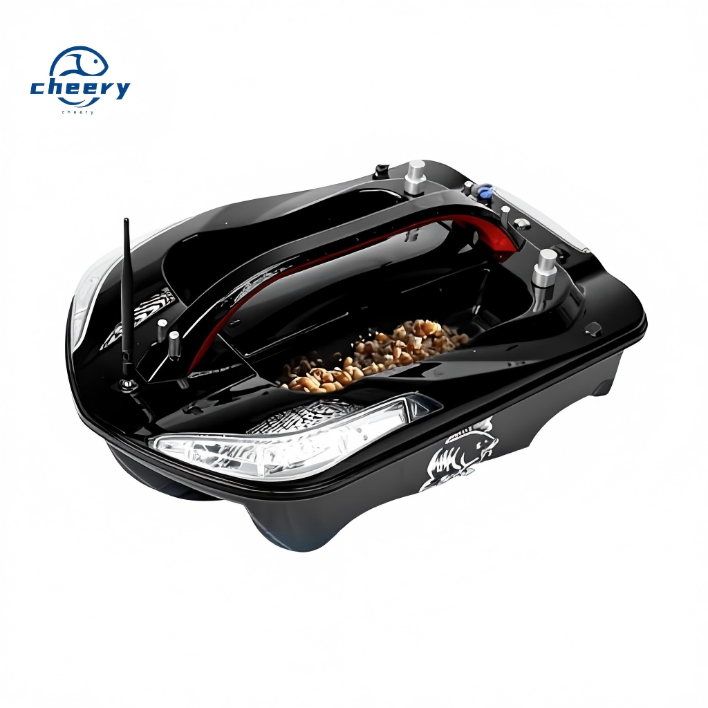 CHEERY Years High-end Fei Lang Four-in-one Remote Control European Carp Fishing Bait Boat GPS 5KG Load Capacity Black – Fishing Accessory – view 1