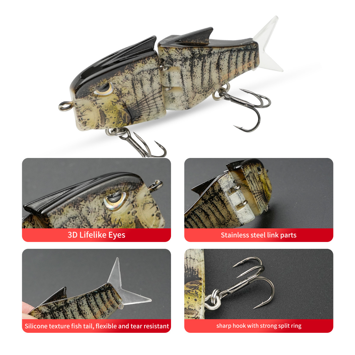 Cheery Micro Pencil Bait Colorful Lifelike Fishing Lures for Ocean Boat Fishing Attracts Catfish Marlin Pike Cod Carp Perc – Swimbait – view 5