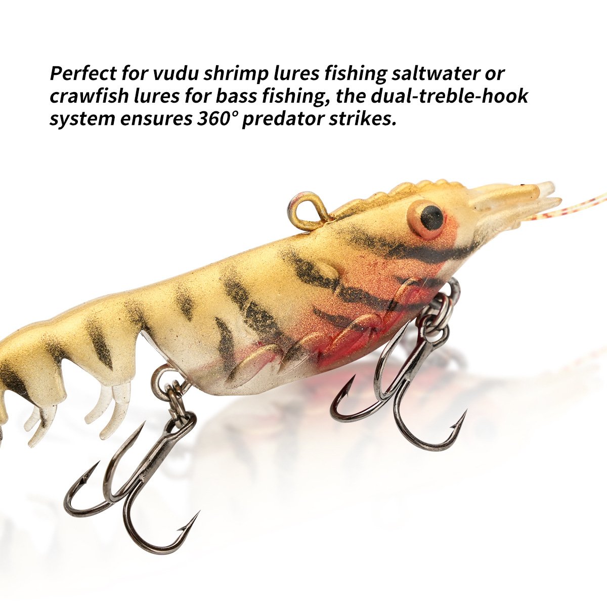 Cheery SNEDA Wholesale Multi Section Shrimp Lure 9.5cm/11g Sinking Soft Plastic Shrimp with Jig Head for Bass Saltwater Fishing – Soft Lure – view 2