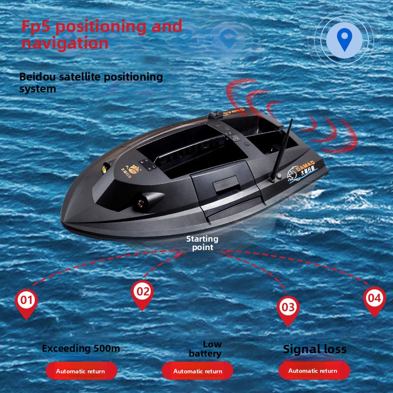 Cheery Customized Nest Boat Positioning Remote Control Fishing Hook Pulling Net Bait High-Speed Intelligent Automatic Cross – Fishing Accessory – view 2