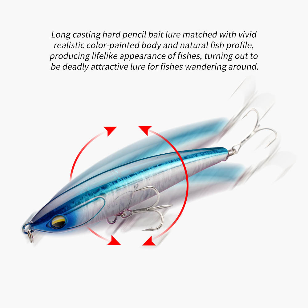 Cheery New 105mm 28.4g Long Casting Sinking Pencil Artificial Hard Swim Bait Yellow Fin Fishing Lure Sea Fishing – Pencil – view 2