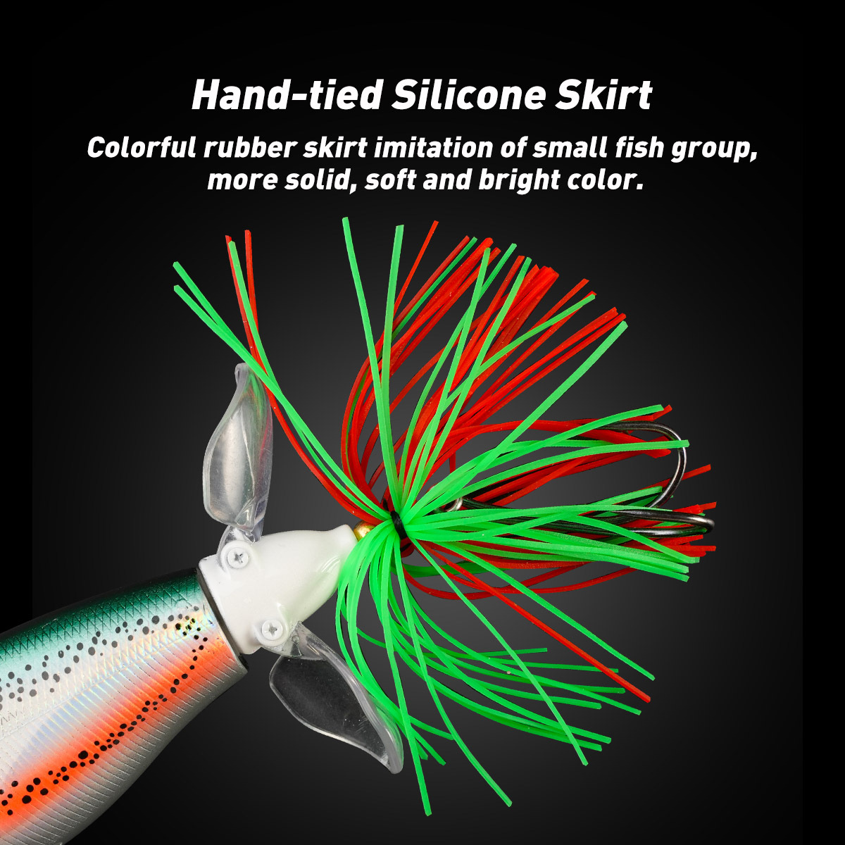 Cheery 9.5cm 19.5g Floating Bait Double-blade Propeller Water Surface Tractor Pencil Bionic Noise Fishing Bait Lure – Pencil – view 5