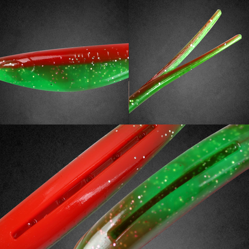 Cheery FUN 3 Pack Stainless Steel Floating Water Soft Bait Luya Bite Resistant Double Color 18mm/18g High Elastic – Worms & Grubs – view 3