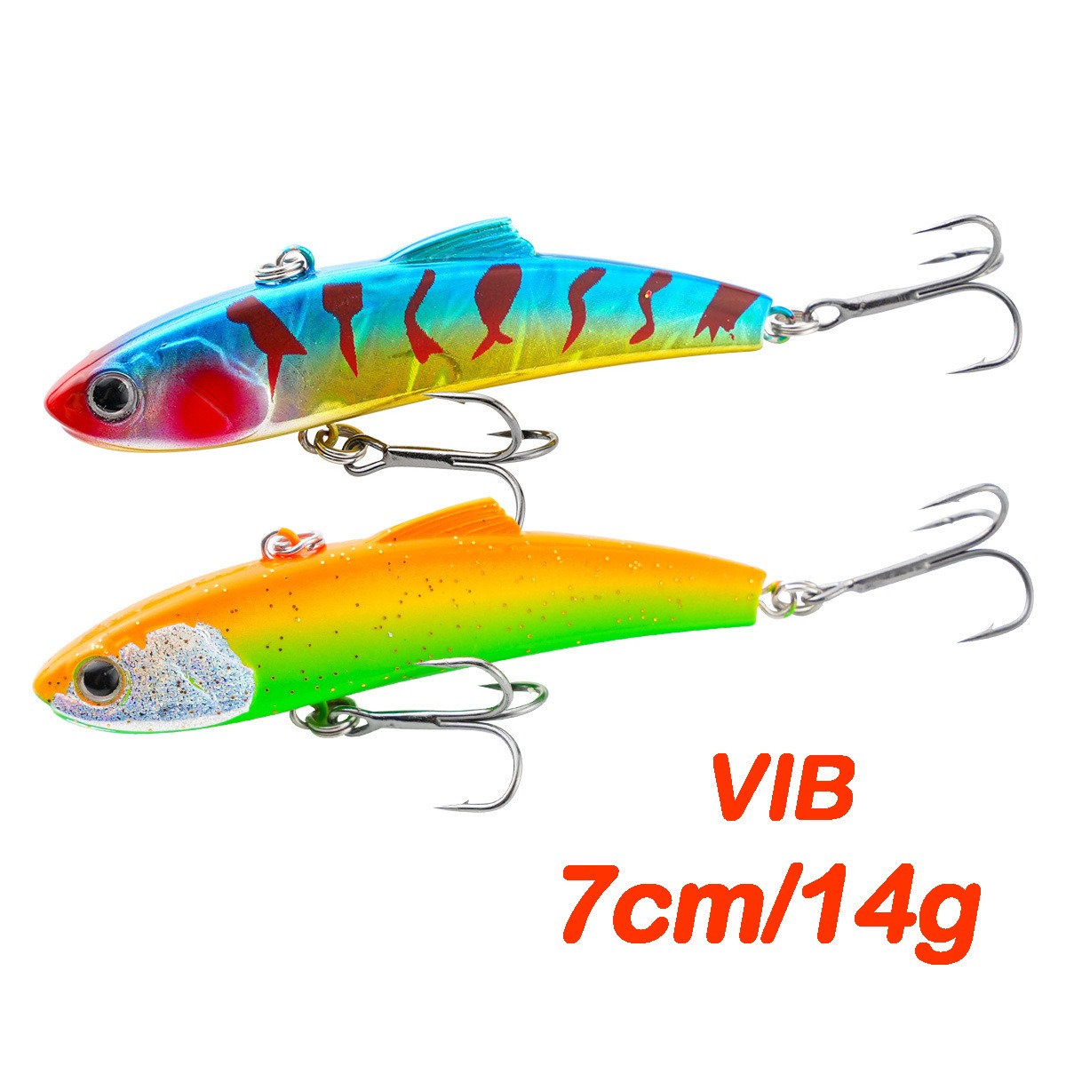 Cheery Hot Sale VIB Fishing Lure 7cm 14g Shake Sinking Artificial Bionic Bait Hard Lure Hard Plastic Bait Fishing Lure with Hook – Metal Lure – view 1