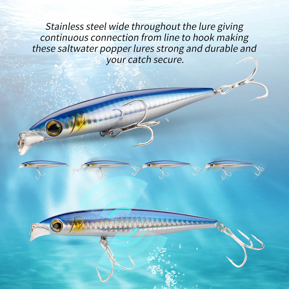 Cheery Wholesale 6 Colors 31g 41g Sinking Minnow Lure Hard Bait Fishing Lures with Treble Hook Artificial Hard Lure Fishing Bait – Minnow – view 4