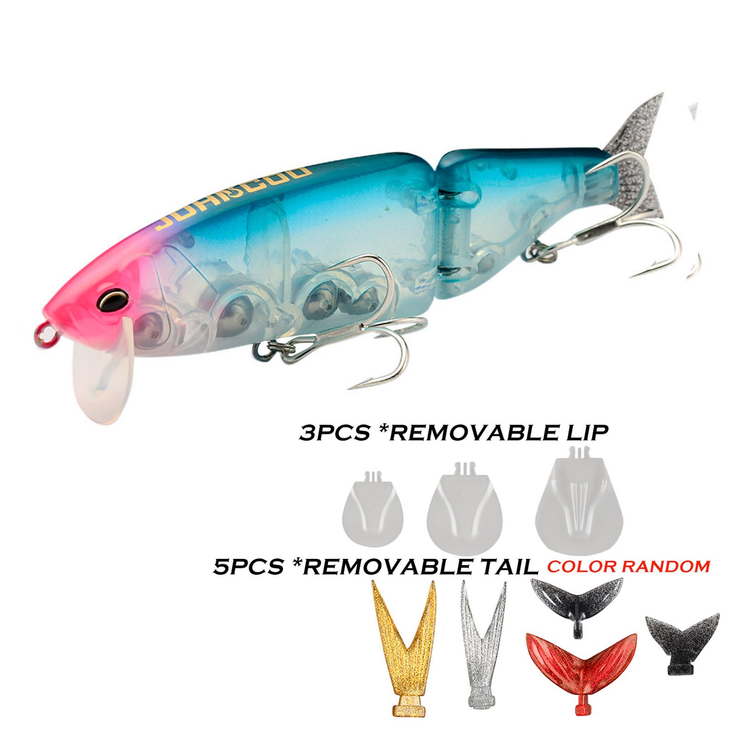 Cheery 135MM 160MM 190MM Wobblers Fishing Lure Built-in Sound Beads Multi Jointed Swim Baits Floating Minnow Lure Artificial Har – Swimbait – view 1
