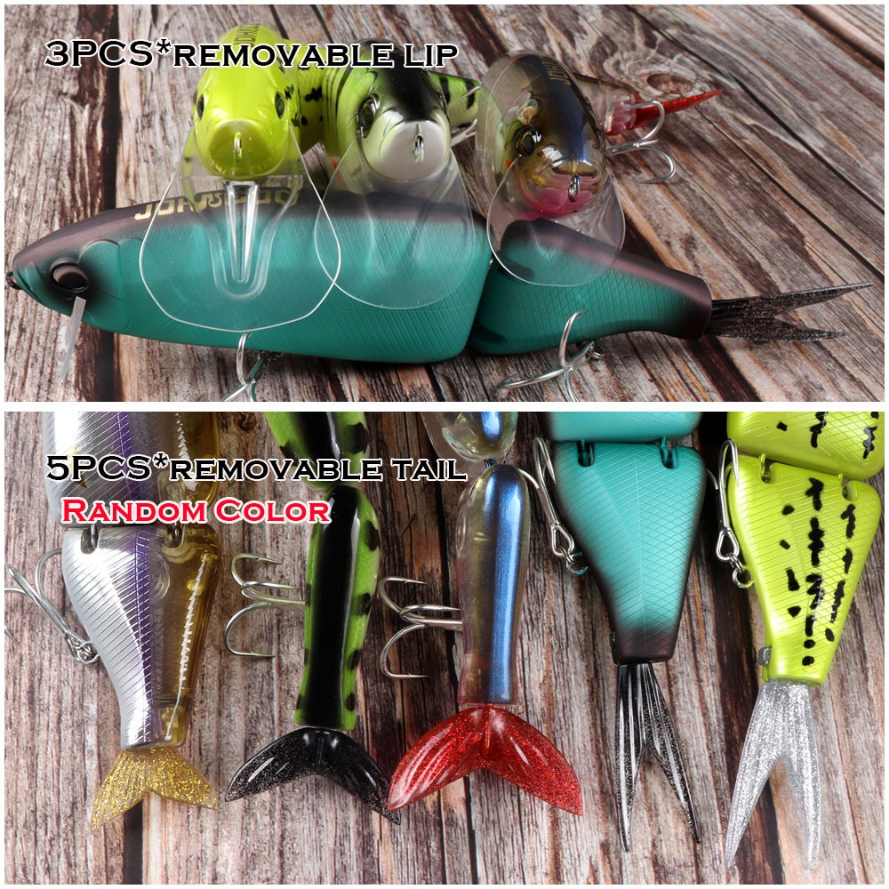 Cheery 135MM 160MM 190MM Wobblers Fishing Lure Built-in Sound Beads Multi Jointed Swim Baits Floating Minnow Lure Artificial Har – Swimbait – view 4