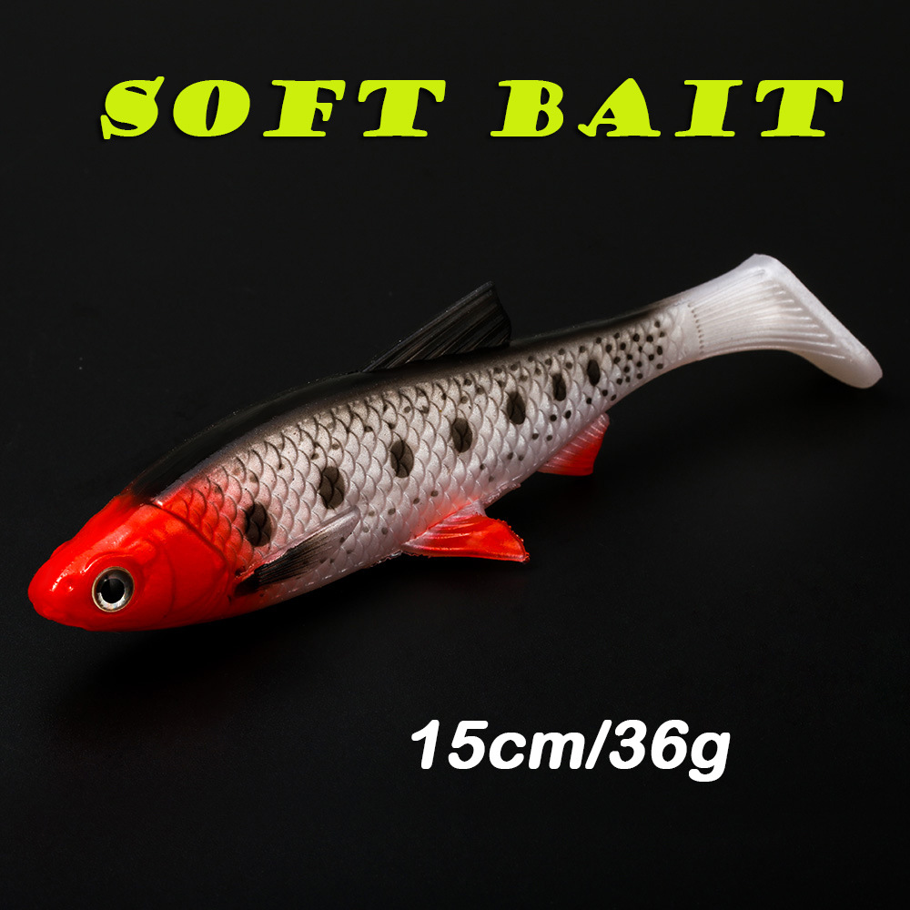 Cheery 3D Eyes 150mm 36g Swimming Big Fishing Lure Shad Soft Plastic Swim Baits Saltwater Shad Lures – Soft Lure – view 2