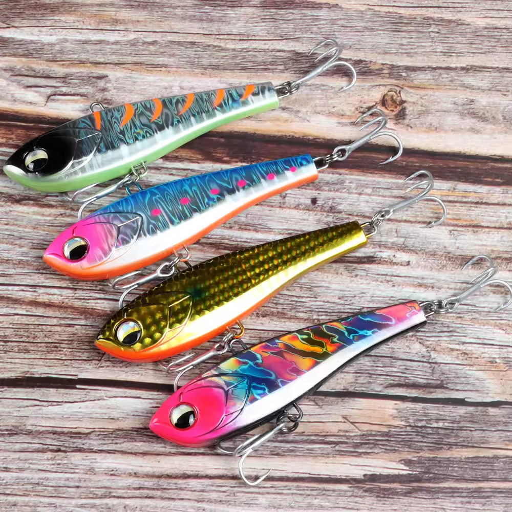 Cheery Brave Printed 70mm 16g/90mm 34g Sinking VIB Hard Plastic Lure ABS Artificial Swim Bait Sea Bass GT Fishing River Lake Str – Pencil – view 5