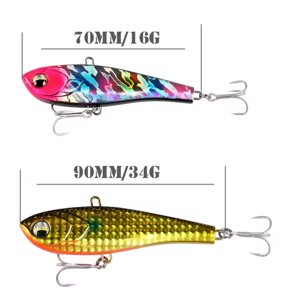 Cheery Brave Printed 70mm 16g/90mm 34g Sinking VIB Hard Plastic Lure ABS Artificial Swim Bait Sea Bass GT Fishing River Lake Str – Pencil – view 3