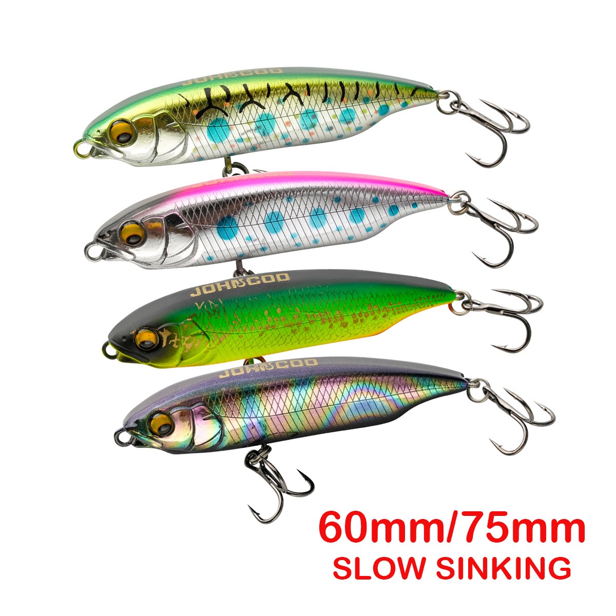 Cheery New 60mm 75mm ABS Hard Baits With Hooks Floating Baits Long Casting Sinking Fishing Lure Bionic Artificia Fishing Lure – Pencil – view 1
