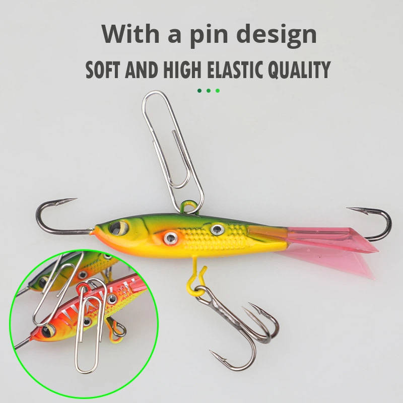 Cheery 10g 16g Metal Vibrating Ice Fishing Winter Bait Balanced Fish Jig Vib Iron Plate Freshwater Casting Trout Lures HJV07 – Metal Lure – view 2