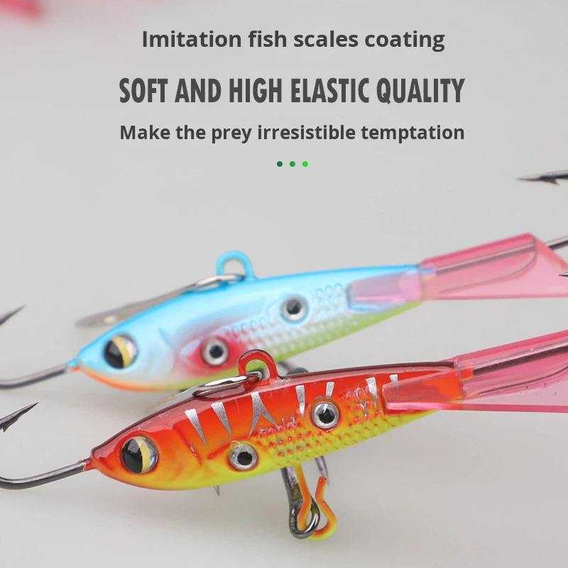 Cheery 10g 16g Metal Vibrating Ice Fishing Winter Bait Balanced Fish Jig Vib Iron Plate Freshwater Casting Trout Lures HJV07 – Metal Lure – view 3