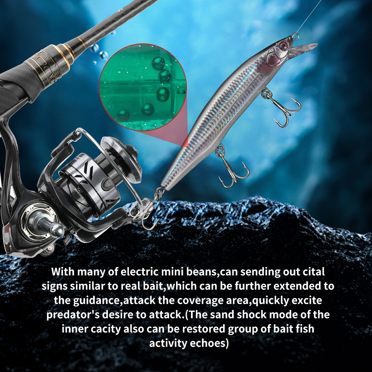 Cheery SNEDA 18cm 83g Floating 3D Bionic Fish Eye Treble Hook with Heavy Weight Lure Artificial Bait Fishing Lures – Minnow – view 5