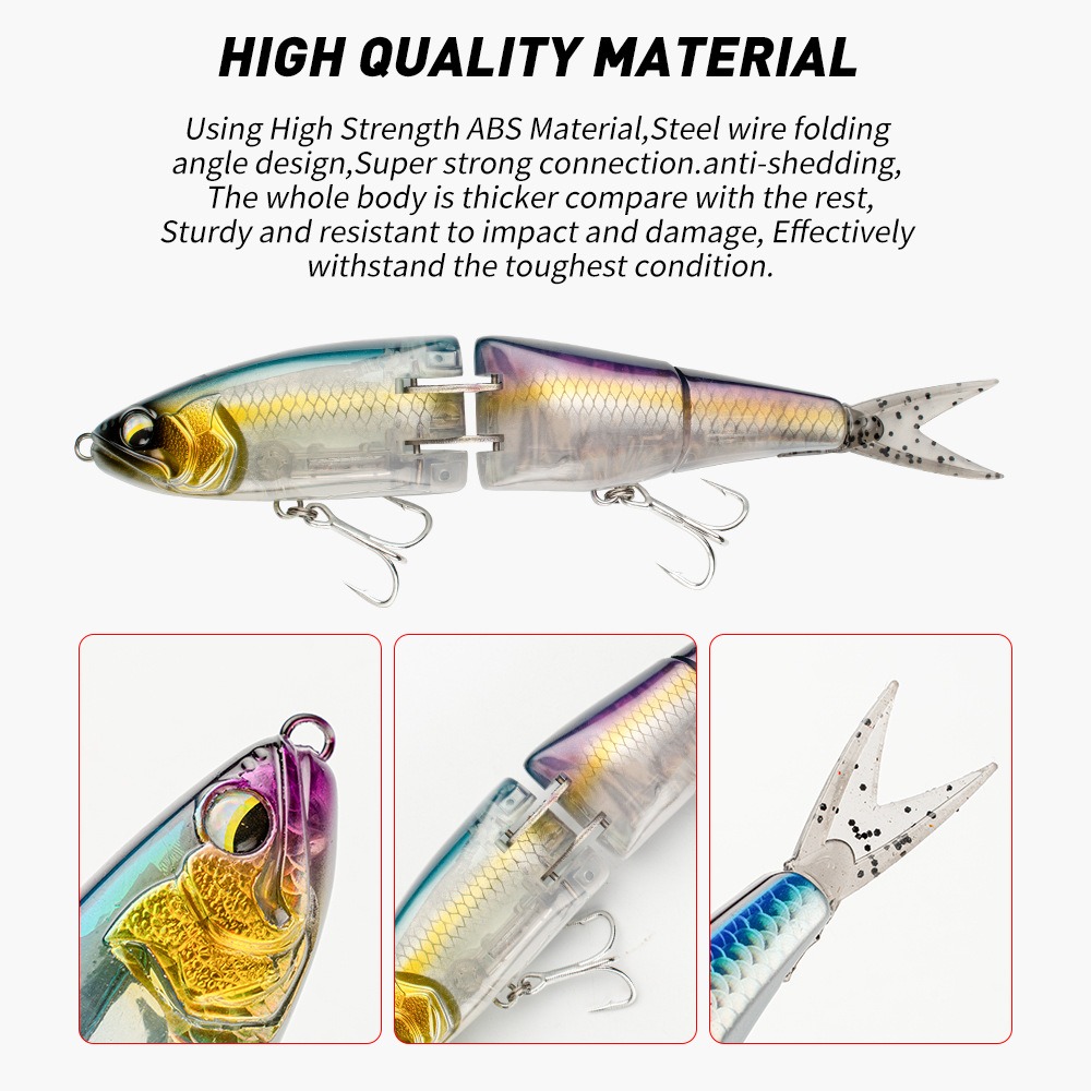 Cheery High Quality Segmented Swimbait 18CM 51G Floating Big Game Swim Bait Fishing Bait Pencil Lures Artificial Hard Lure Fishi – Swimbait – view 5