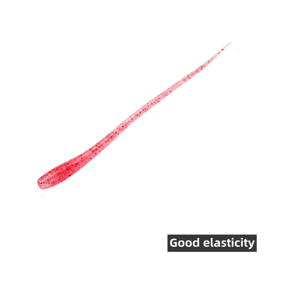 Cheery Weihai Factory Straight Tail Soft Fishing Lure TPR Material 6.5cm0.34g Single Tail Pin Tail Artifical Plastic Soft Bait – Worms & Grubs – view 5