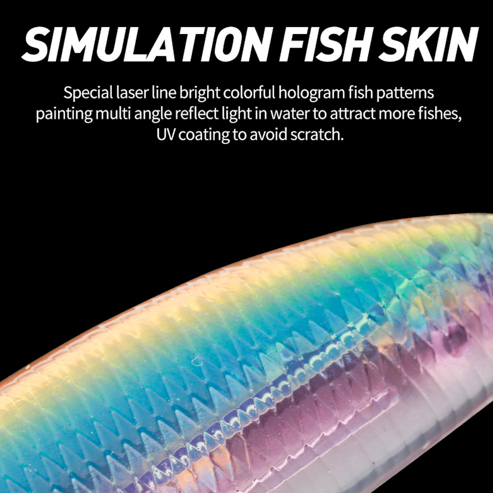 Cheery 8 Colors Still Water Fishing Walk the Dog Fishing Lure Floating Action Pencil Lure 125mm 17.5g Hard Lure for Bass Trout – Popper – view 3