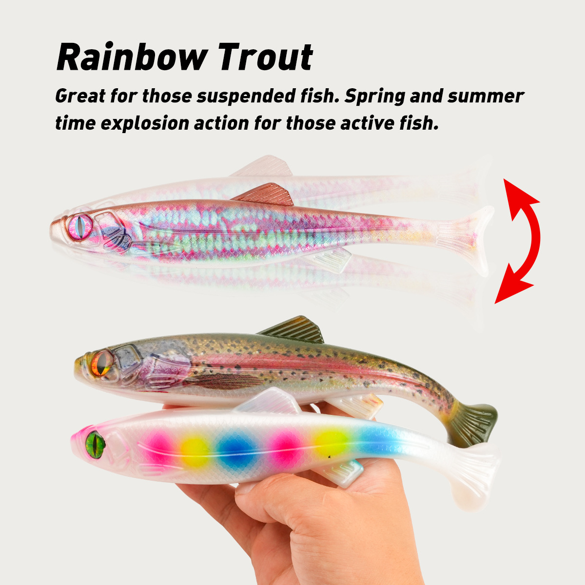 Cheery 19cm 63g 10color Large Size T-tail Soft Bait for Pike Grouper Giant Grouper and Black Bass PVC Fishing Soft Lure – Worms & Grubs – view 5