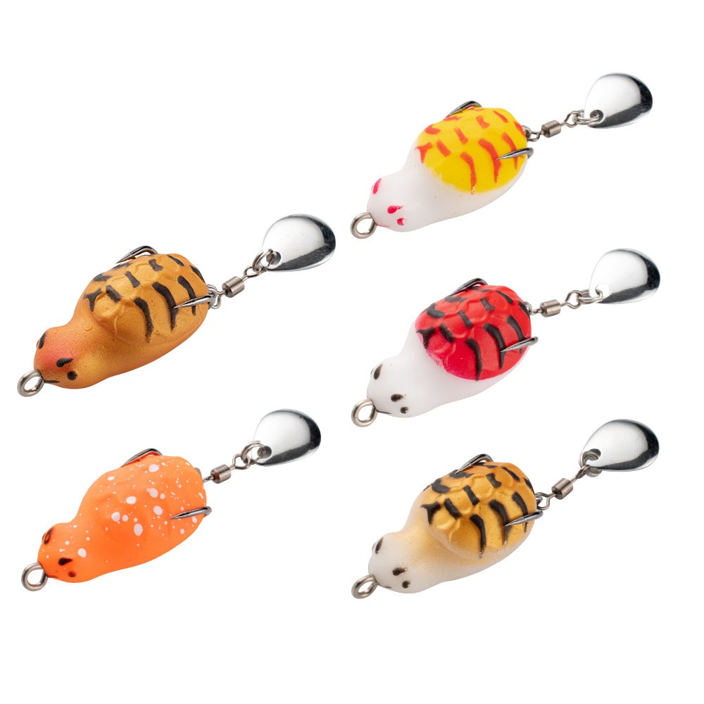Cheery Wholesale Thai Frog Bait Mini 3cm 4.7g High Bionic Soft Bait Frog Fishing Lure Double Hook Floating Lures Fishing Lure – Frog – view 1
