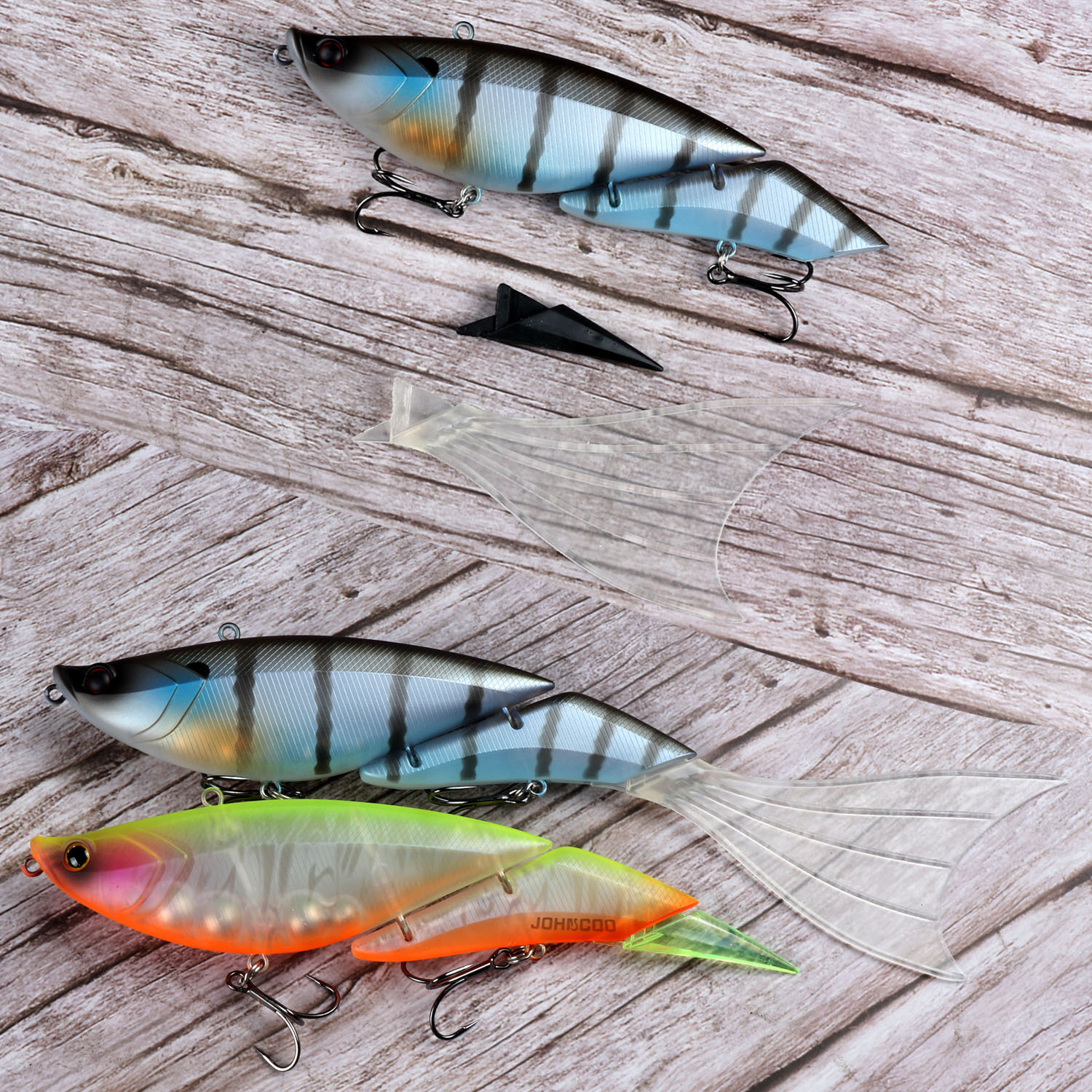 Cheery WEIHE 19cm 55g 2 Section Floating Minnow Knotted Bait Artificial Bait Fishing Hard Lure – Swimbait – view 5