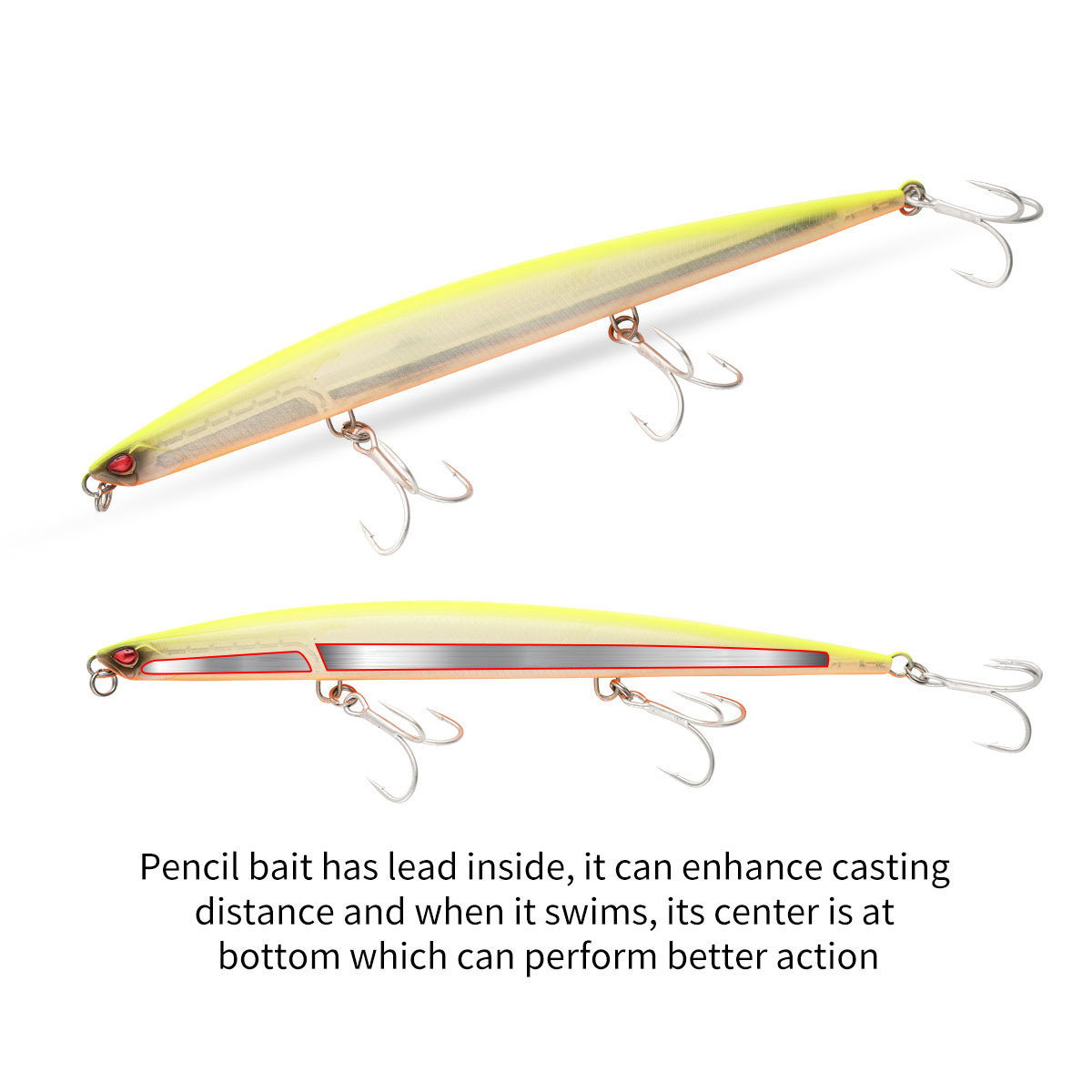 Cheery New 180mm 52g Tuna Fishing Bait High Quality Saltwater Long Casting Pencil Fishing Lures Minnow Lure – Pencil – view 2