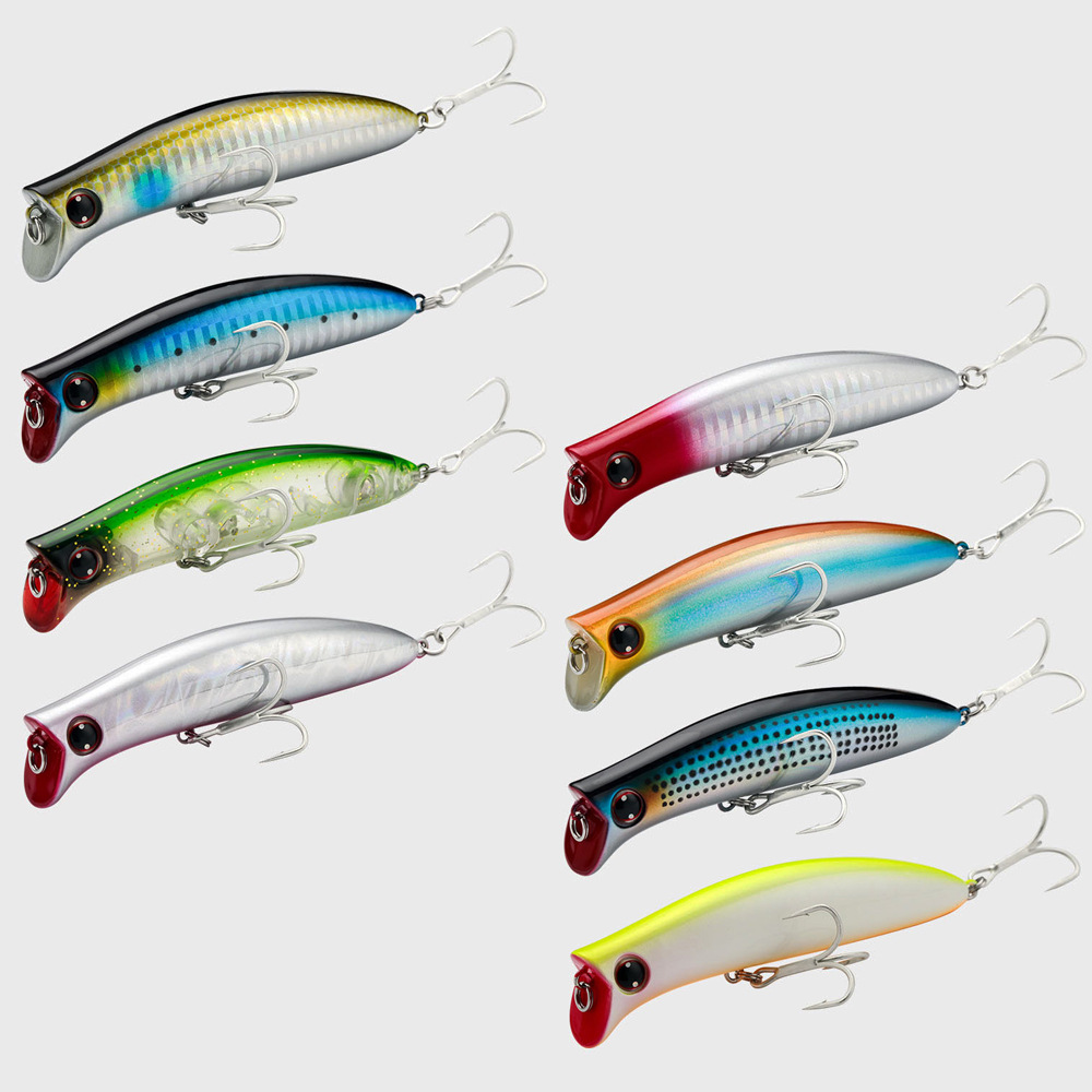 Cheery High Quality 90mm/13g 110mm/16g 8color Artificial Floating Topwater Hard Plastic Popper Floating Minnow 3D Eye Hard Fishi – Popper – view 3