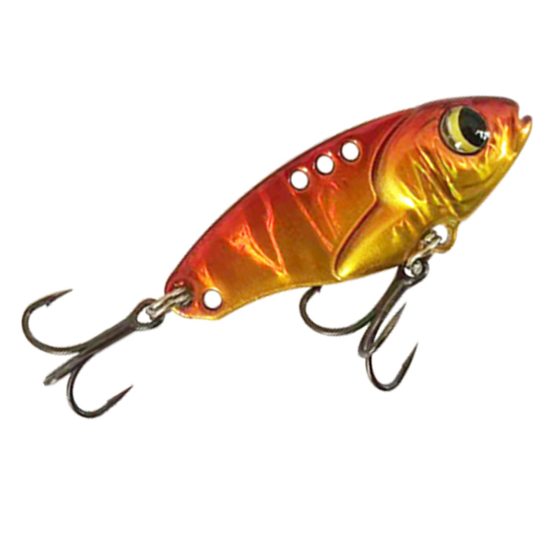 CHEERY 5g-10g Lead-Coated Copper Artificial Hard Bait Vibration Trembling Jack Vib Sequin Lure Hooks Fishing for Mandarin Fish – Hard Lure – view 4