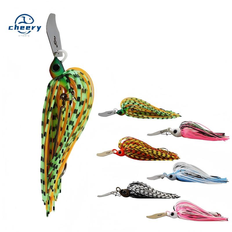 CHEERY Metal Sequin Jig Water-Blocking Board Whisker Lure Live Bait Hooks 7g 9g 11g 18g 21g Fish – Fishing Lure – view 1