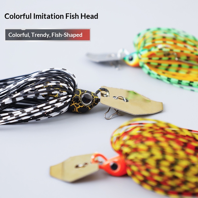 CHEERY Metal Sequin Jig Water-Blocking Board Whisker Lure Live Bait Hooks 7g 9g 11g 18g 21g Fish – Fishing Lure – view 3