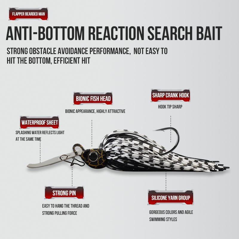 CHEERY Metal Sequin Jig Water-Blocking Board Whisker Lure Live Bait Hooks 7g 9g 11g 18g 21g Fish – Fishing Lure – view 5