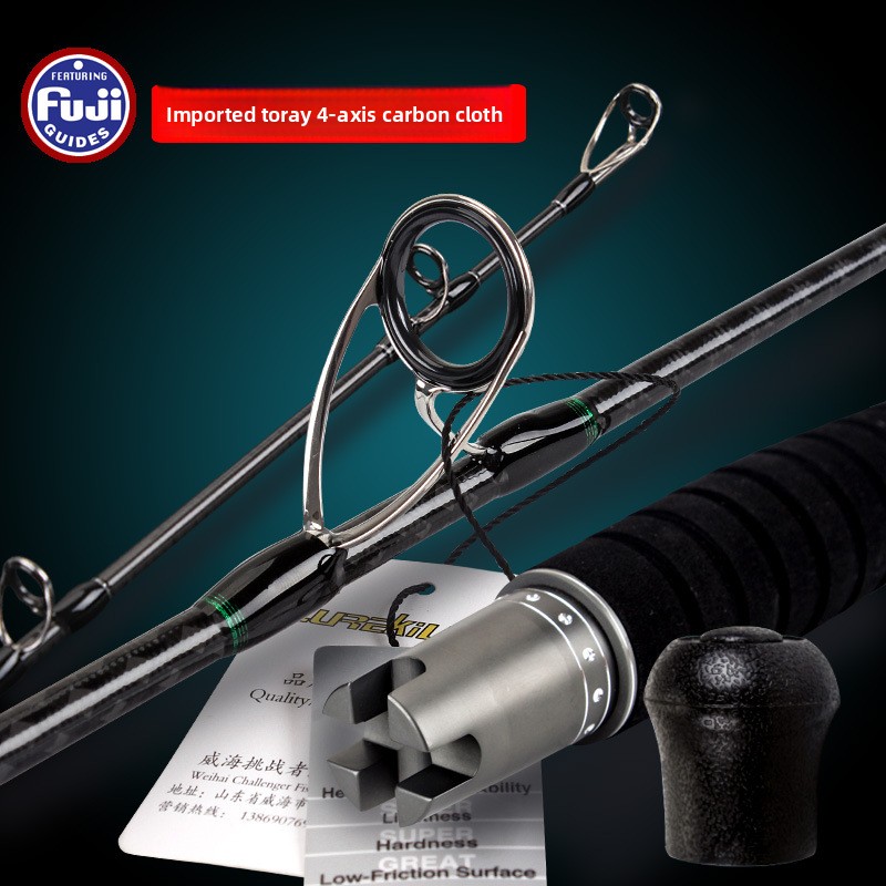 Lurekiller Nearshore Sea Rod Lightweight Iron Plate Straight Gun Handle Boat Rod Guide Ring K Bracket Jigging 1.75 Meters 80-200 – Fishing Rod – view 2