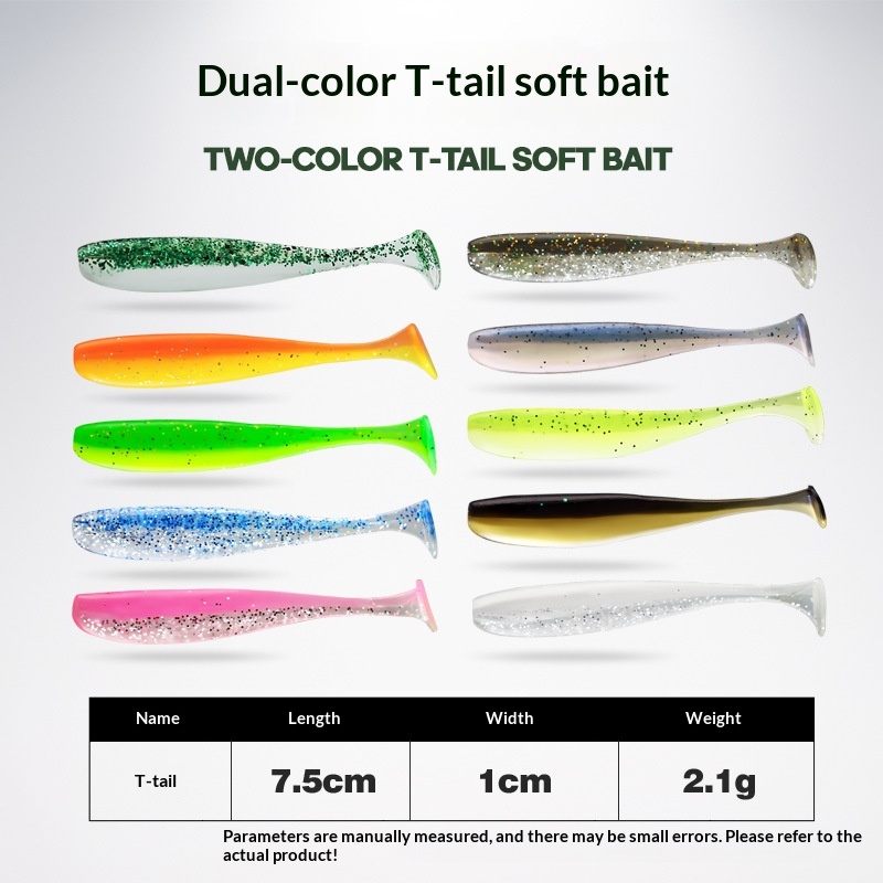 Taiyu High Quality Stainless Steel Bionic Two-Color T-Tail Artificial Soft Bait Without Hooks 35cm/55cm/75cm Weihai Fishing Lure – Worms & Grubs – view 3
