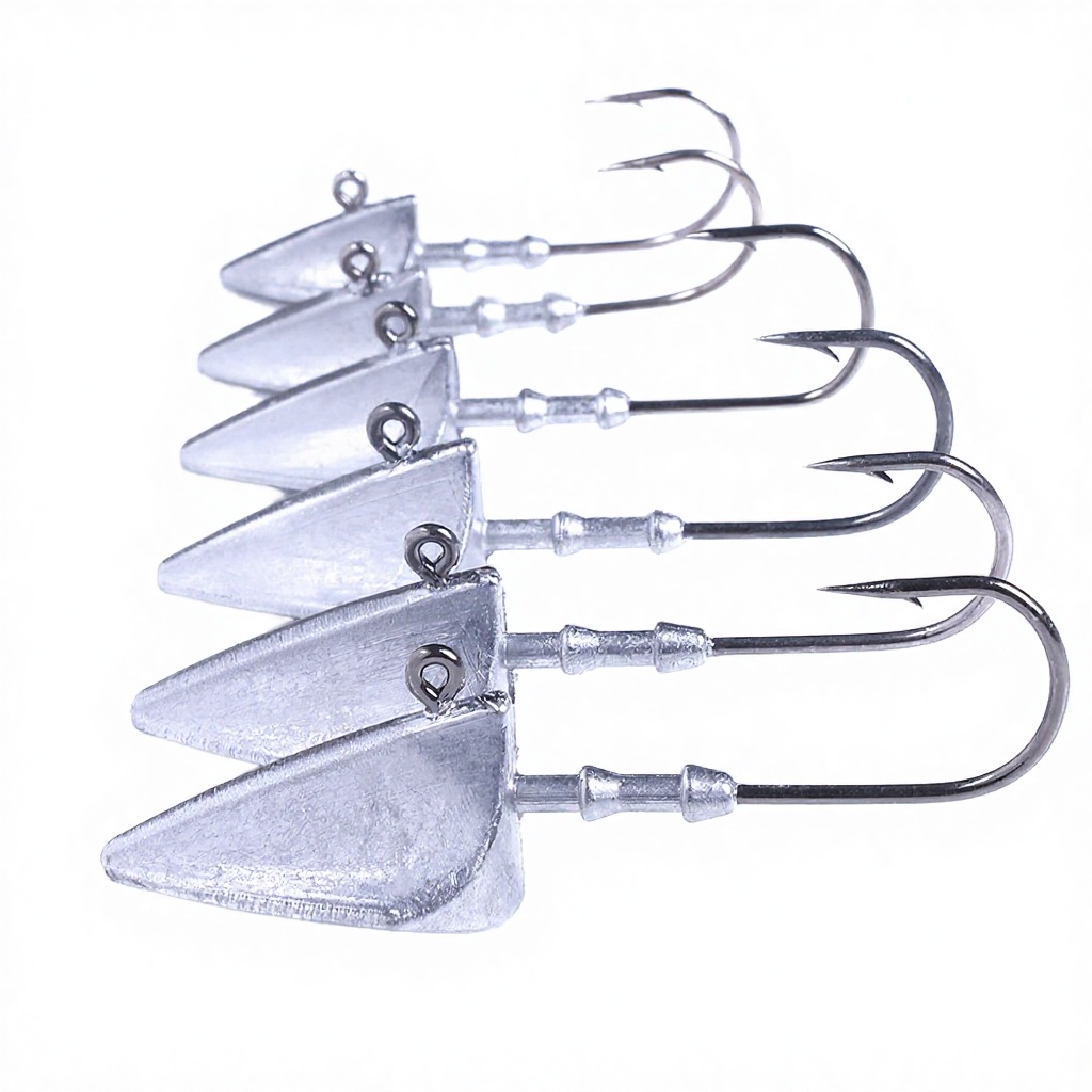 Wholesale JI101 High Carbon Steel Lead Fish Head Shape Jig Head Hooks for Snapper and Carp – Fishhook – view 4