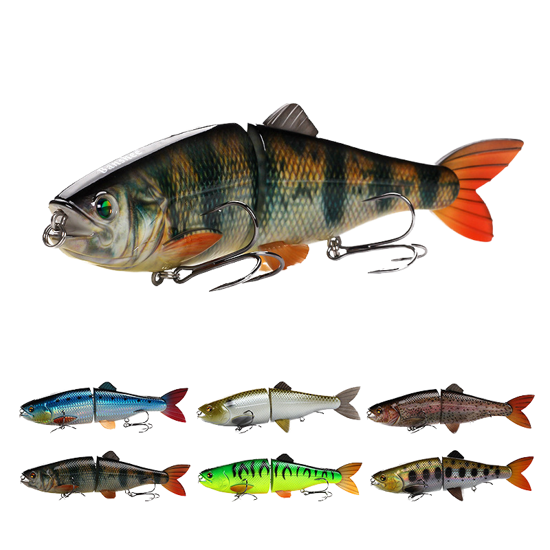Customized 2 Sections 20cm 90g Deep Diving Swimbait Shad Lure Kit for Ocean Boat Fishing River Lake & Stream – Hard Lure – view 1