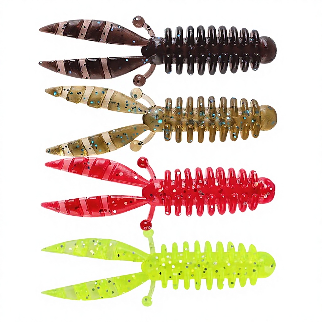 Palmer 55mm 1.9g PVC Soft Shrimp & Prawn Lure Bionic Crawfish Worm Bass Bait Without Hooks – Soft Lure – view 4