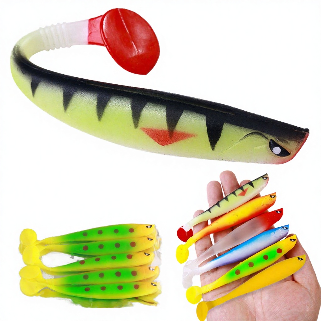 5pcs/bag Wholesale 11CM-8.3G for Artificial Soft Bait Silicone Soft Fish Lure Without Hooks for Freshwater & Saltwater Use – Soft Lure – view 4