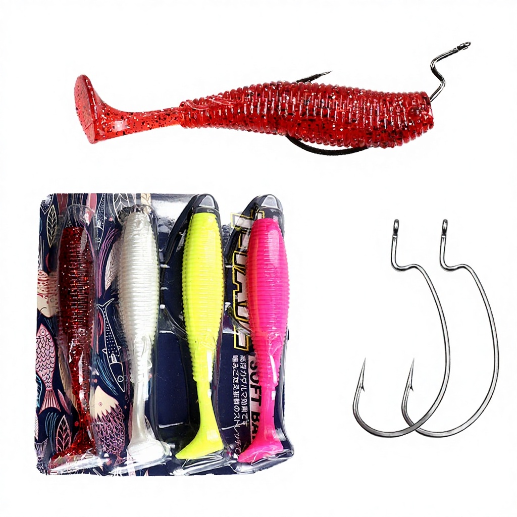 10pcs/bag Wholesale for 10cm 2.3g Printed Artificial Silicone Soft Plastic Lure Sea Fishing Silicone Worm Bait – Soft Lure – view 4
