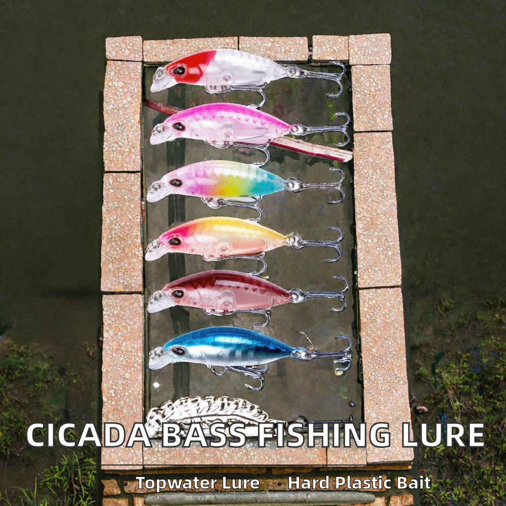 Wholesale 40mm 4.4g ABS Artificial Hard Topwater Cicada Insect Fishing Lures for Bass Saltwater Fishing – Hard Lure – view 2