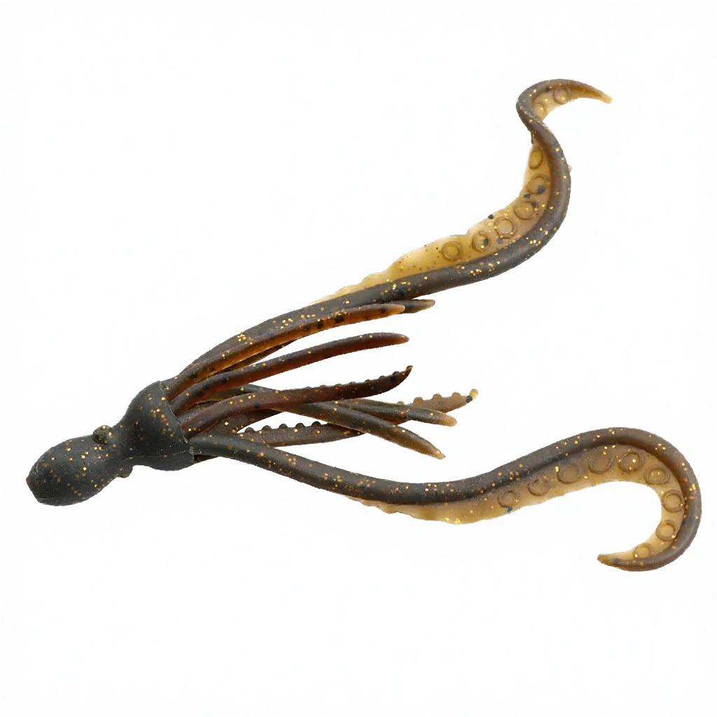 LUSHAZER 4pcs/bag Fishing Soft Lure 3.5g Octopus Squid Bait TPR Material Pesca Wobbler Floating TPE Soft Bait Cod 100mm – Soft Lure – view 4