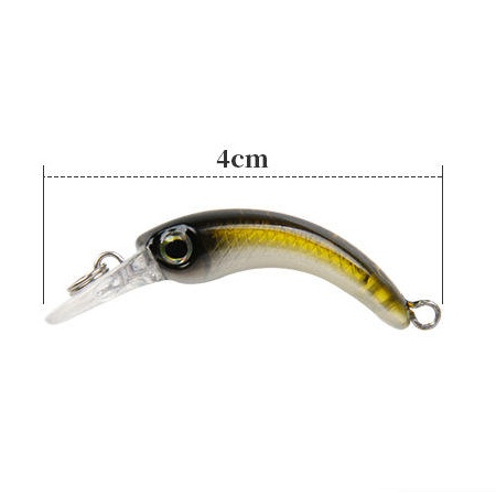 New 1.2g 4cm Mini Floating Minnow Insect Bait Fishing Lure Unprinted Hard ABS Artificial Crankbait Wobbler Saltwater Fish Carp – Minnow – view 4