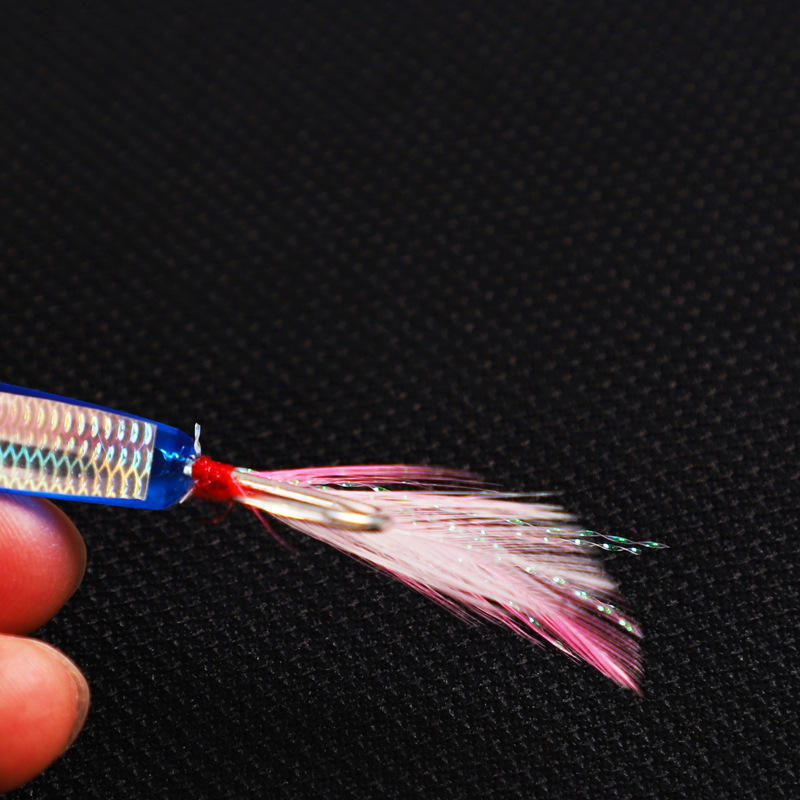 CHEERY 3+7 L075 Angler Holographic Spoon Lure-6cm/1.2g 8cm/4.7g Lake/River/Ocean Use ABS Material Hooks Saltwater Fish Hard Bait – Hard Lure – view 3