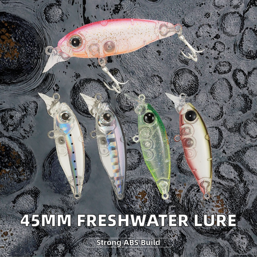 45mm 4G Freshwater Lures Printed ABS Trout Pesca Trolling Artificial Minnow Baits Carp Perch Bass Zander River Float Marlin – Hard Lure – view 2