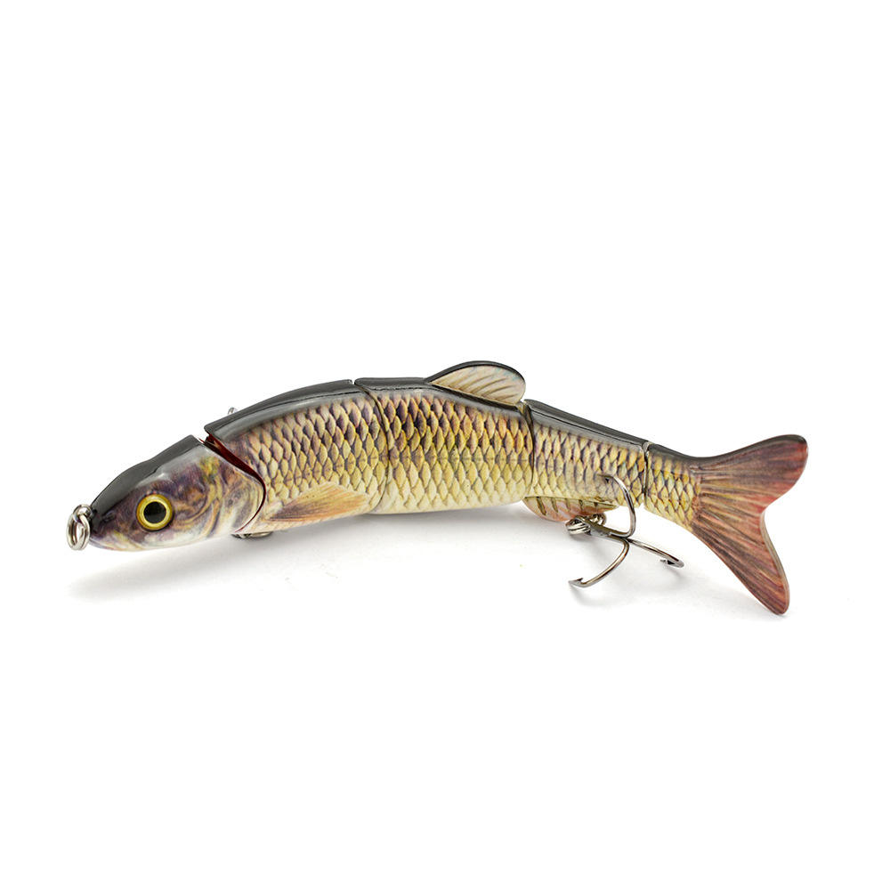 Cheery Five Section Bionic Artificial Hard Bait for Carp ODS LURE XY-1003 ABS Material Freshwater Bottom Fishing Casting Hooks – Soft Lure – view 1