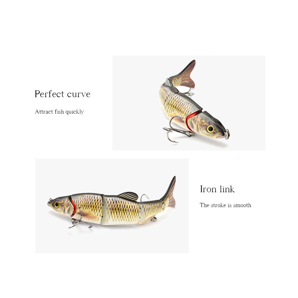 Cheery Five Section Bionic Artificial Hard Bait for Carp ODS LURE XY-1003 ABS Material Freshwater Bottom Fishing Casting Hooks – Soft Lure – view 3