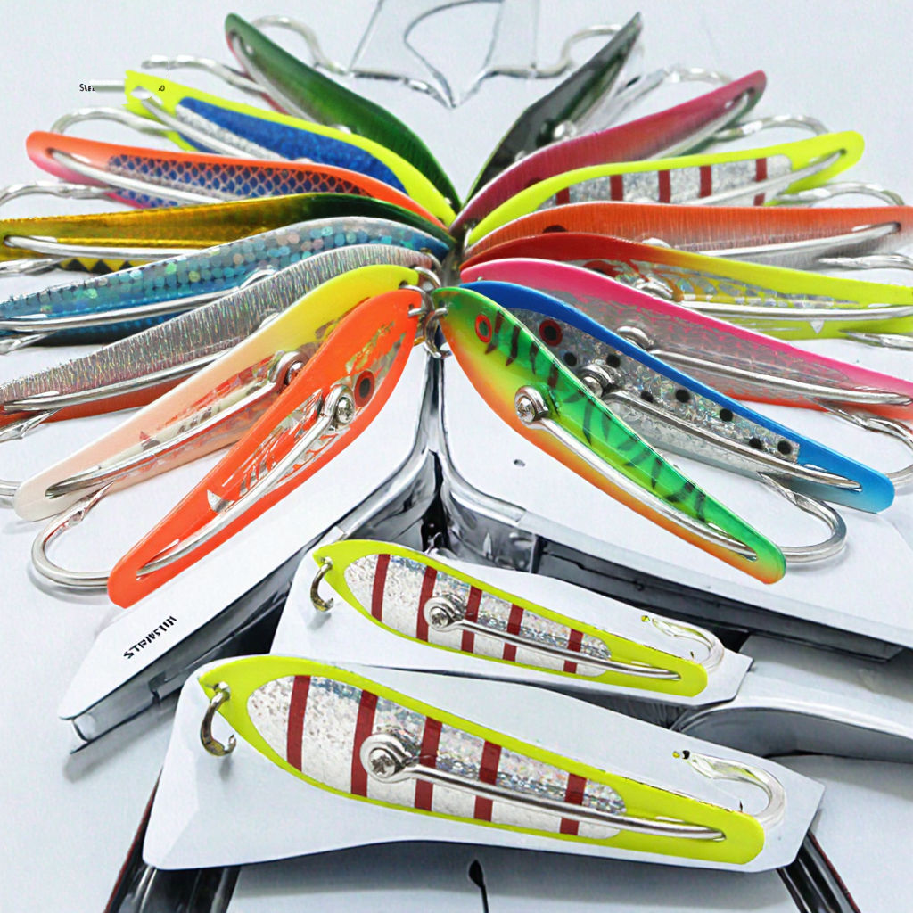 4-Inch Double Hook High Carbon Steel Trolling Spoon Lure for Cod Saltwater Fishing Shaobo Brand Ocean Boat Fishing – Metal Lure – view 1
