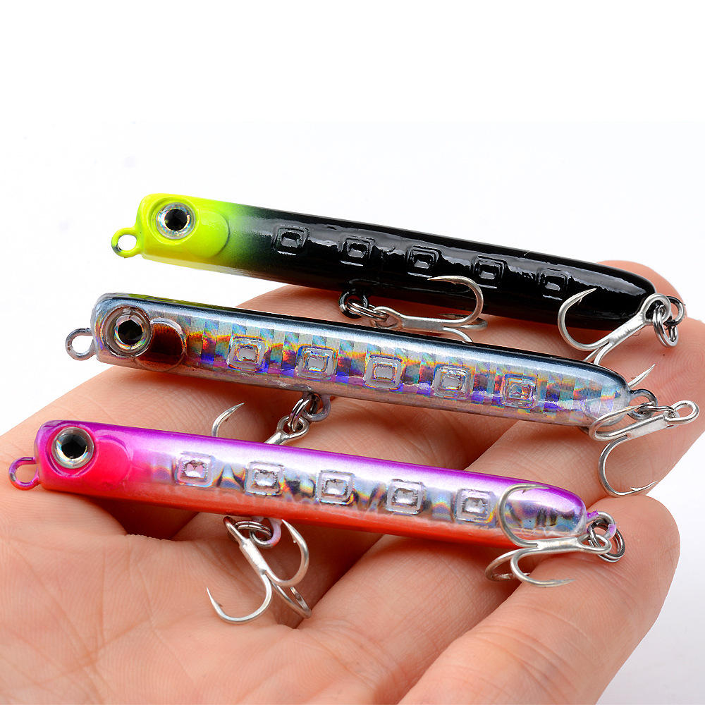 Wholesale 60mm Hard Plastic Fishing Bait 4.8g Sinking Pencil Lures for Perch Bass Pike Carp for River & Sea Fishing – Metal Lure – view 3
