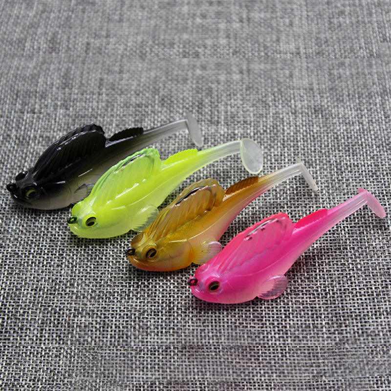 14g Soft Lure Frog Lure Fishing Pike Bass Deep Running Paddle Tail Lead Jig 7cm Swimbait Made PVC Metal Perch Snapper Marlin – Metal Lure – view 4