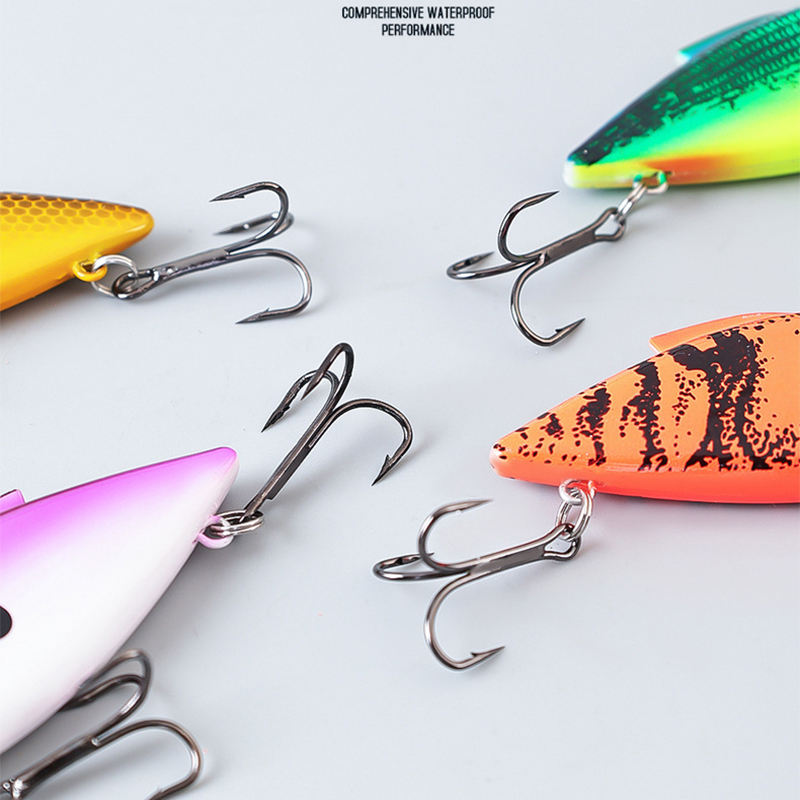 Cheery 65mm 75mm Bionic Vibs Double Hook Vibra Lure Reflective ABS Hard Lure Perch Snapper Tilapia Bream Cod River Stream – VIB – view 2